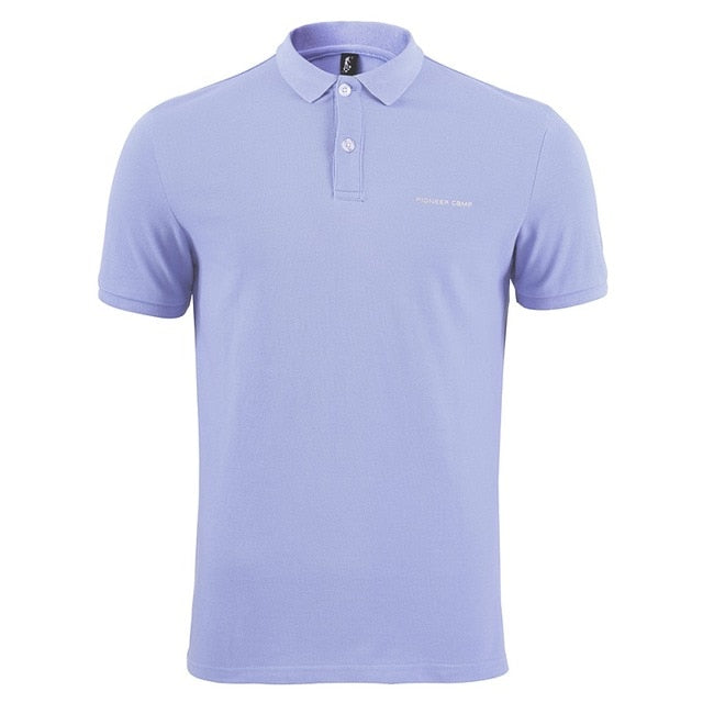 Pioneer Camp Brand Clothing Men Polo Shirt Men Business Casual Solid Male Polo Shirt Short Sleeve High Quality Pure Cotton