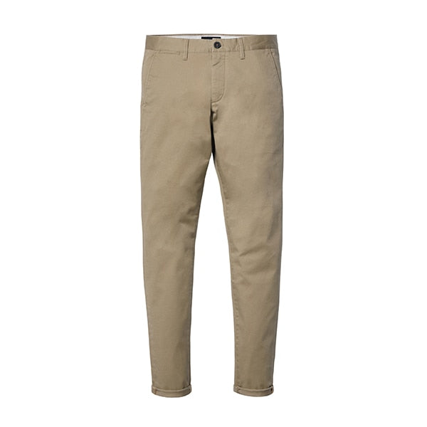 SIMWOOD 2019 Summer Autumn New Casual Pants Men  Cotton Slim Fit Chinos Fashion Trousers Male Brand Clothing Plus Size