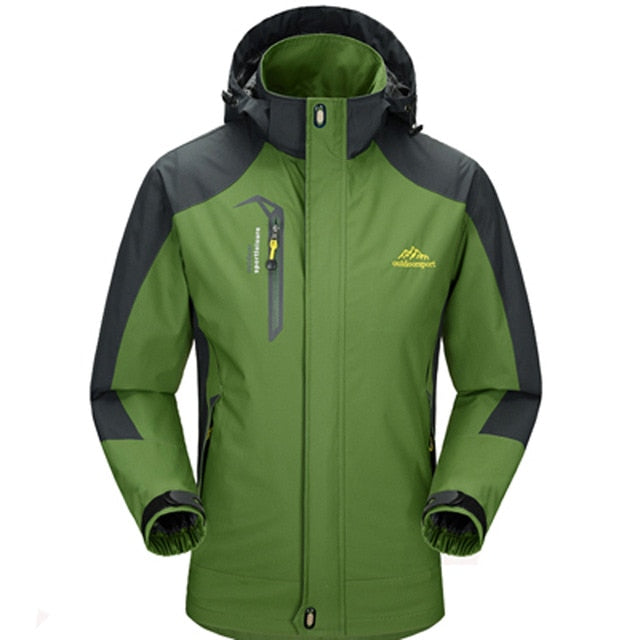 Mountainskin 5XL Men's Jackets Waterproof Spring Hooded Coats Men Women Outerwear Army Solid Casual Brand Male Clothing,SA153