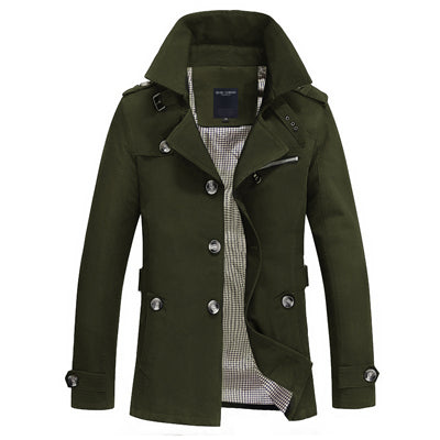 Mountainskin Trench Coat Mens Jacket 5XL Autumn Long Coat Mens OverCoat Slim fit Brand Clothing Windbreaker Male Business EDA216