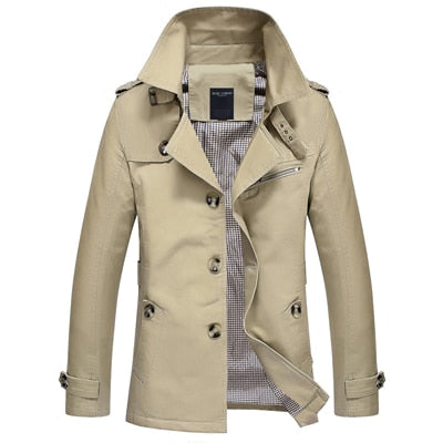 Mountainskin Trench Coat Mens Jacket 5XL Autumn Long Coat Mens OverCoat Slim fit Brand Clothing Windbreaker Male Business EDA216