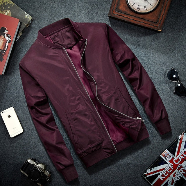 MRMT 2019 Brand Mens Bomber Jacket Thin Men Baseball Jackets Coat Solid Color Casual Jacket Overcoat For Male Clothing